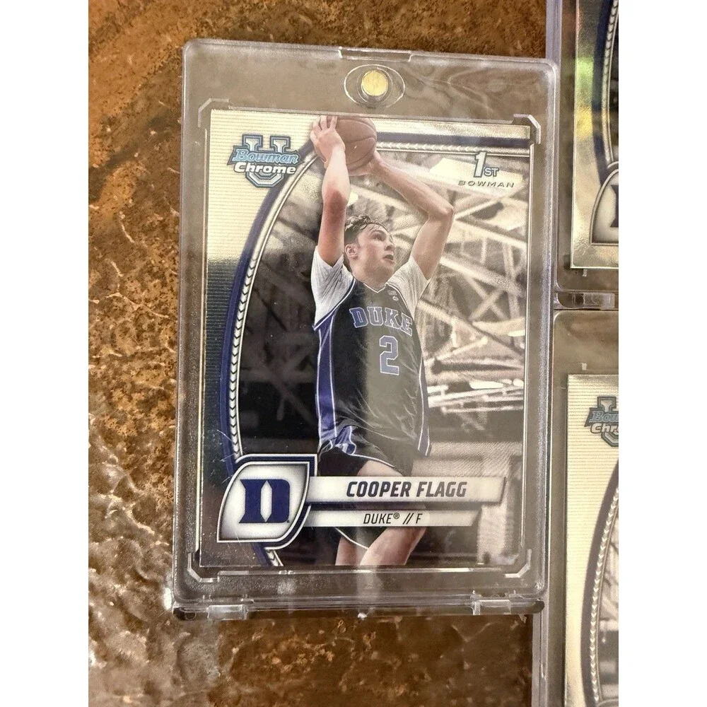 Lot Of 9 2025 Bowman Chrome U Basketball COOPER FLAGG 1st Bowman Duke And Mcdon
